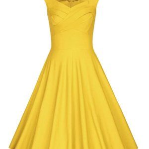 MUXXN Women's 1950s Retro Vintage Cap Sleeve Party